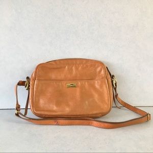 J Crew Tan Leather Crossbody